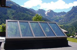 Alu-Satteldach mit Bergblick im Allgäu