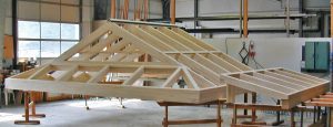 Holz-Alu Dach-Fertigung