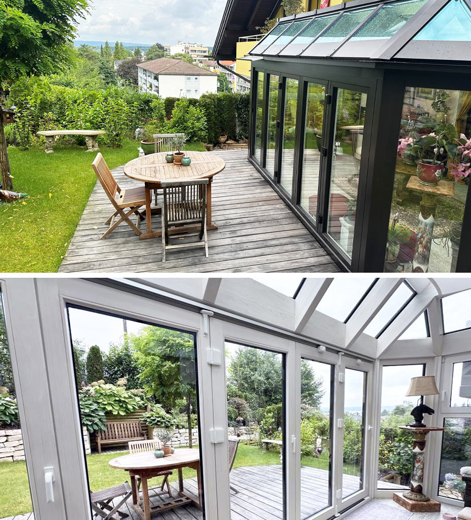 Wintergarten mit Ammerseeblick in Herrsching